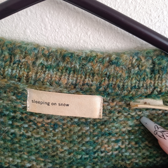 Vintage Green Mohair Anthropologie Sweater - Picture 4 of 7